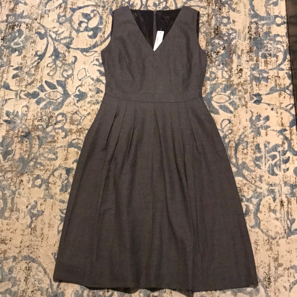 NWT J.Crew 100% wool V-neck dress, size 4